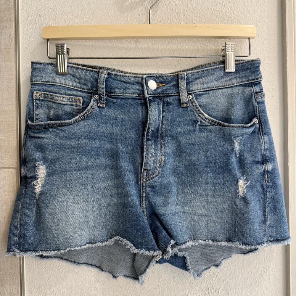 H&M Distressed Denim Shorts